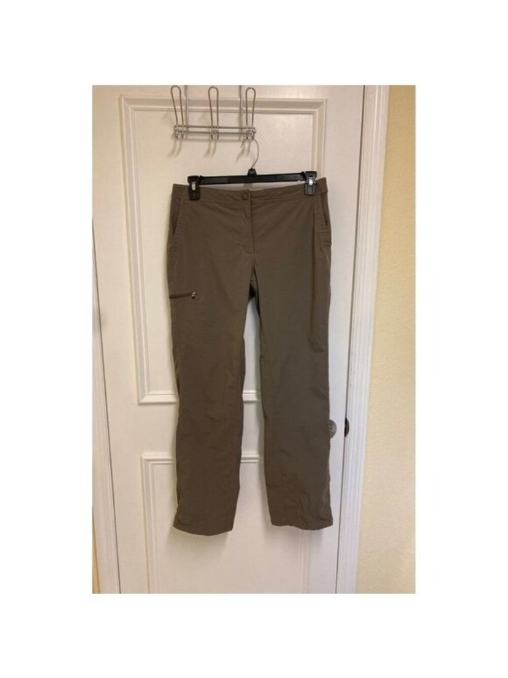 L.L. Bean Taupe Brown Comfort Trail Outdoor Hiking Pants Size 12